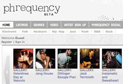 Phrequency.com dropped genres to streamline the process and better associate with new acts that are hard to classify.