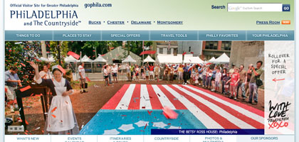 The now replaced, fourth generation of GoPhila.com