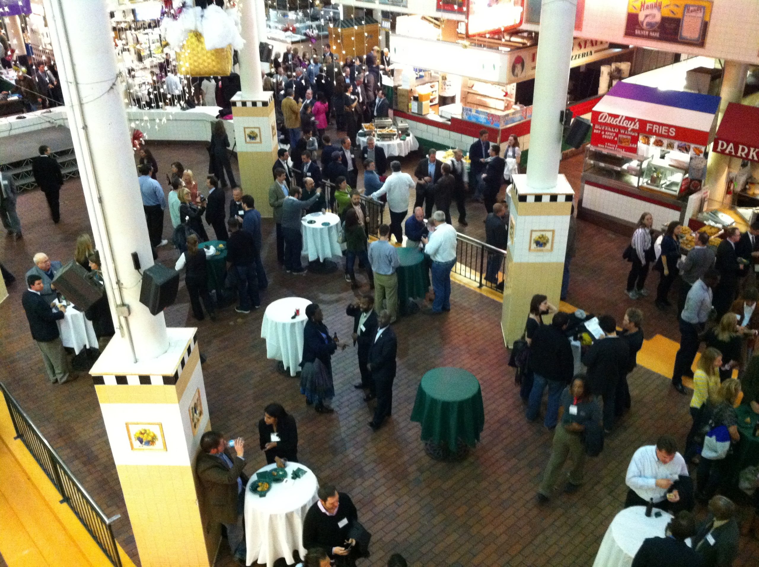 The scene at Tech Night 2012, which was held at Lexington Market.