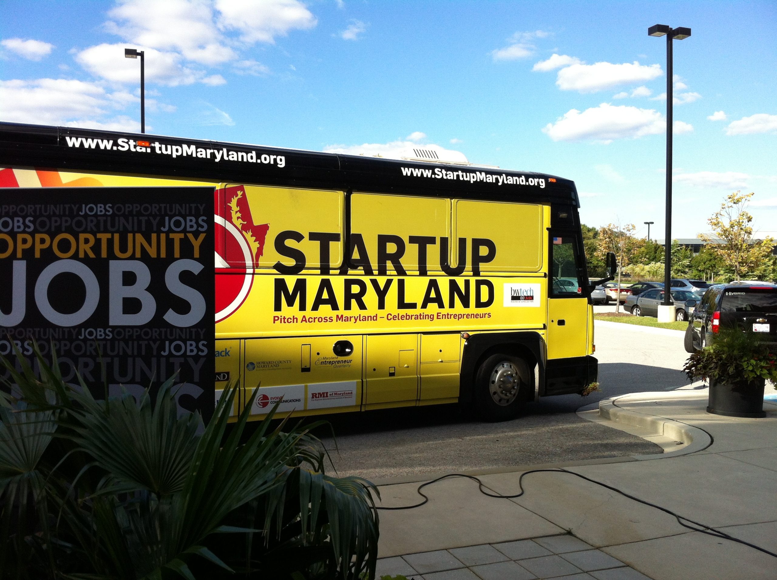 The Pitch Across Maryland bus.