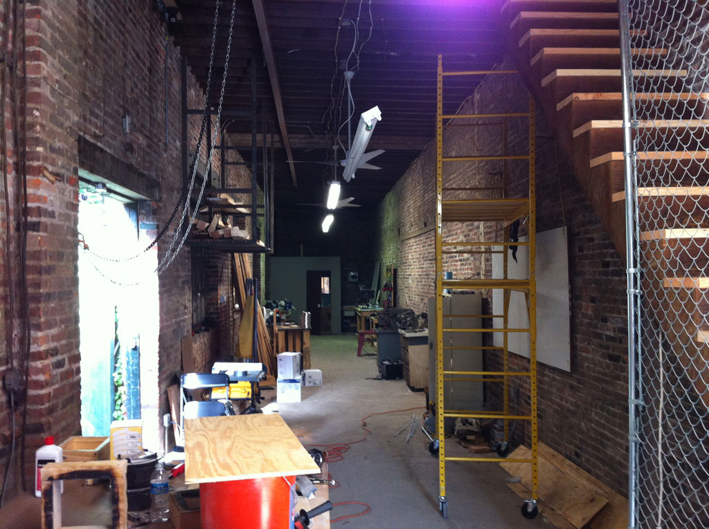 First floor of the Baltimore Foundery makerspace on South Central Avenue.