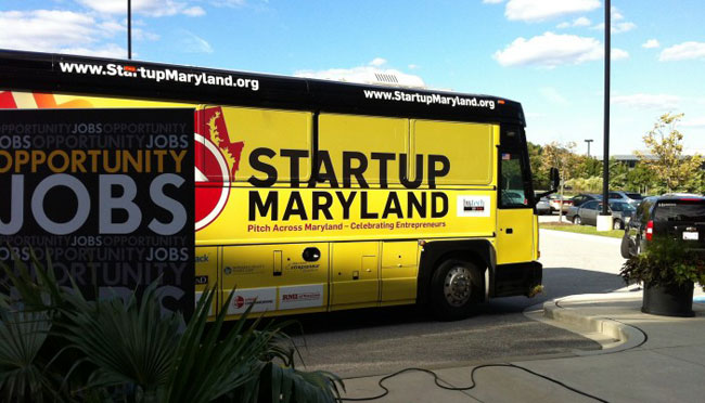 The Pitch Across Maryland bus. Photo from fall 2012.