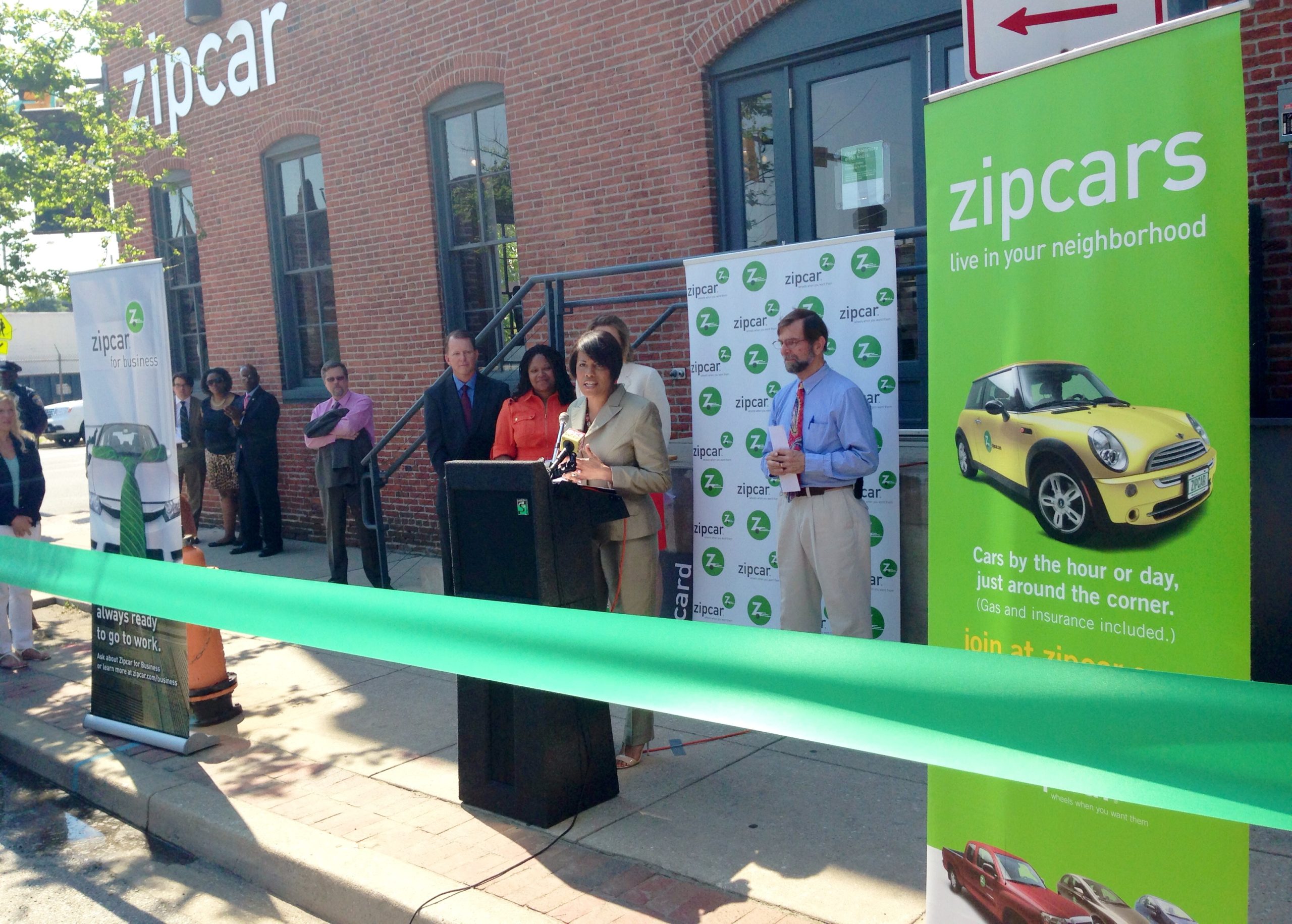 Rawlings-Blake highlights new Zipcar office 