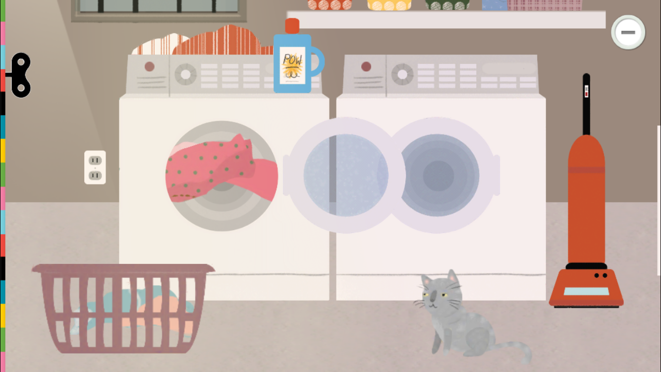 Washer and dryer in Tinybop's Homes. No problem for kids to play with these. (Image provided by Tinybop)