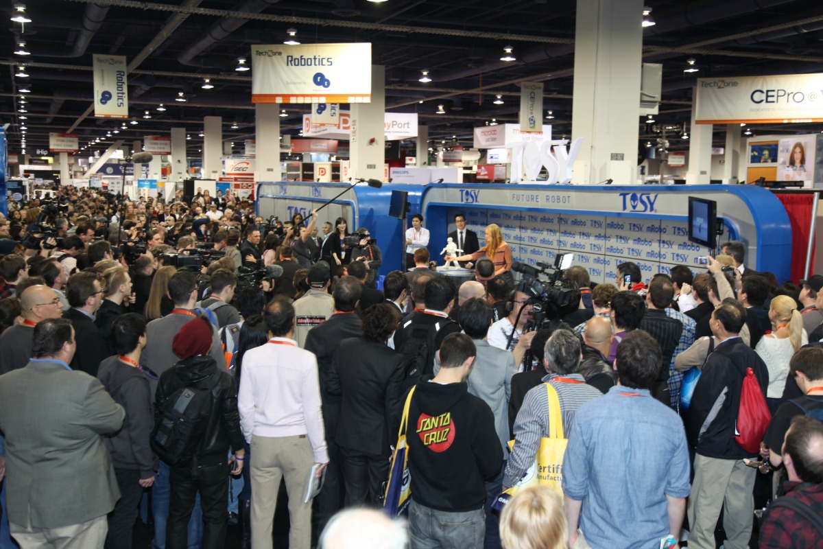 The scene at CES 2012.