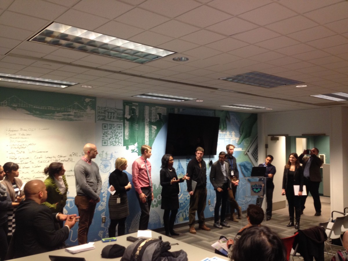 City employees tackle questions from the audience at OpenAccessPHL’s January convening.