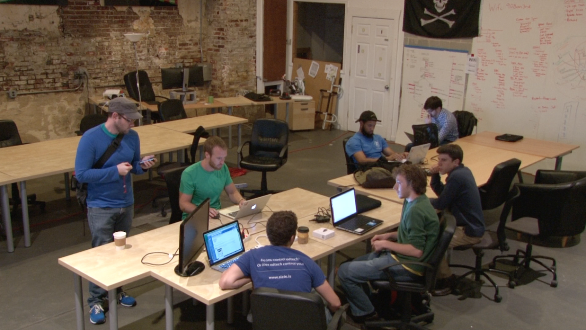 Developers at the October 2014 Code for Philly meetup.