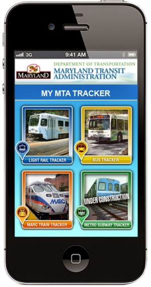 MTA's bus tracking website, on an iPhone. (Image courtesy of MTA)