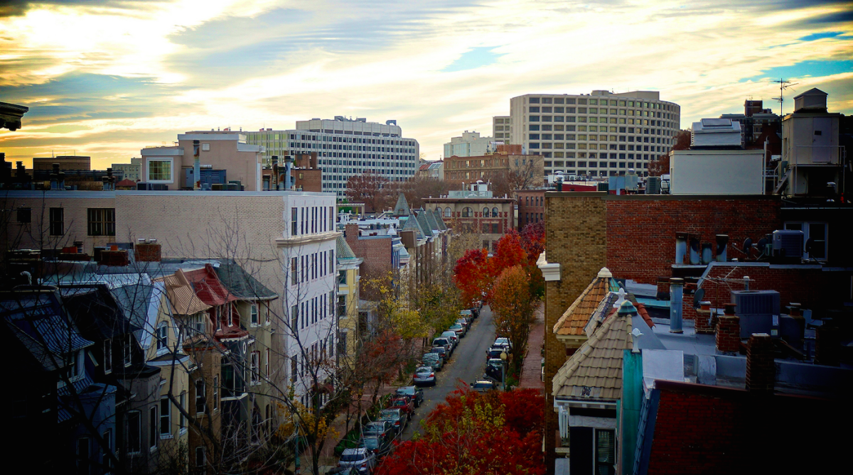 A view down Willard Street in November 2013.
