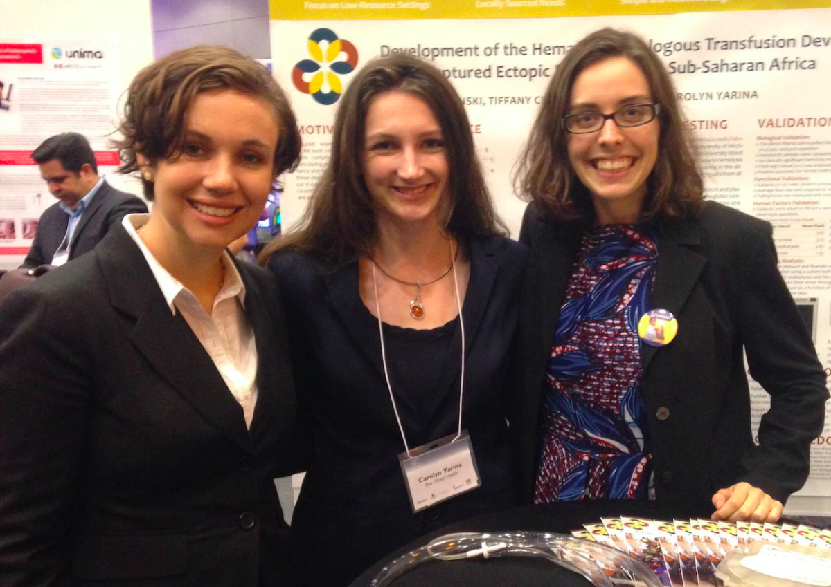 The team behind Sisu Global Health, left to right: Katie Kirsch, Carolyn Yarina and Gillian Henker.