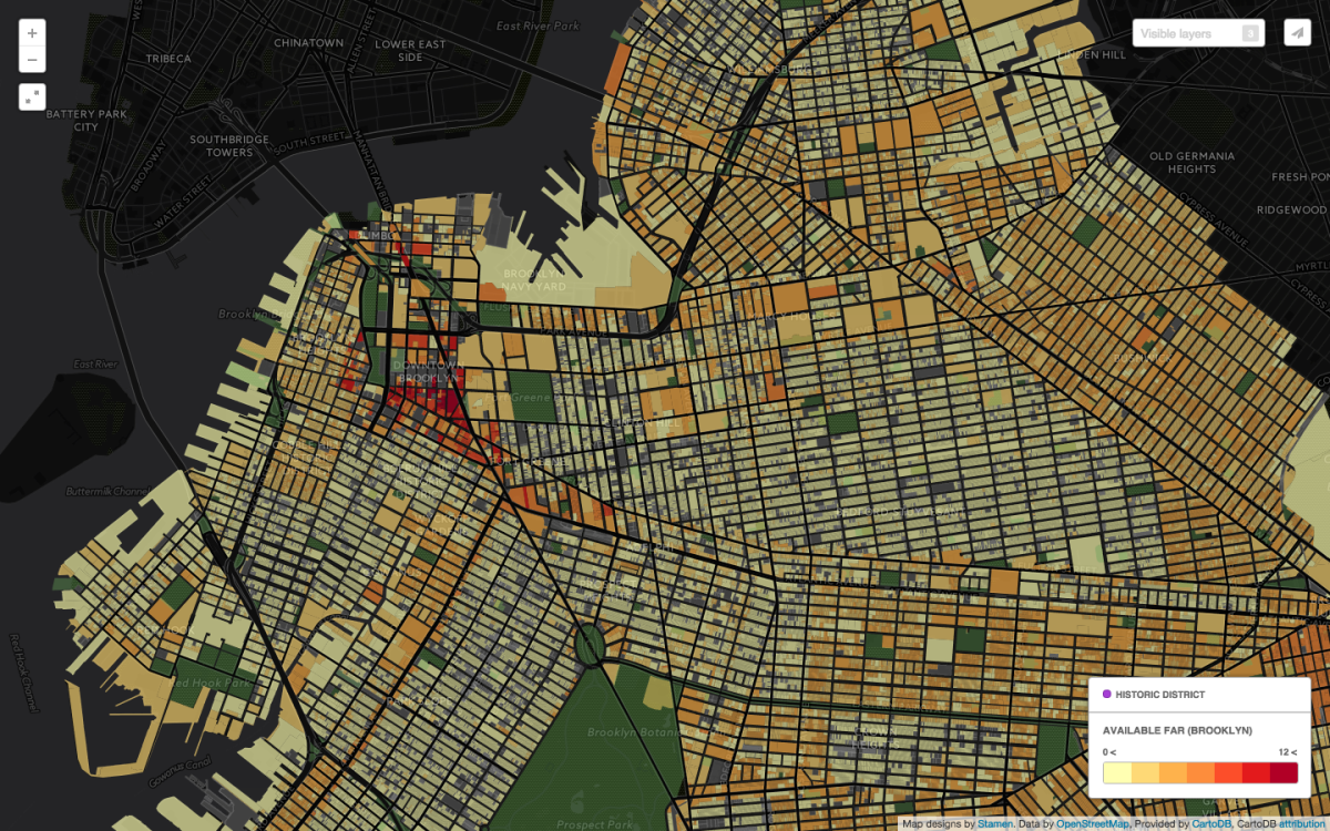 CartoDB maps Brooklyn.