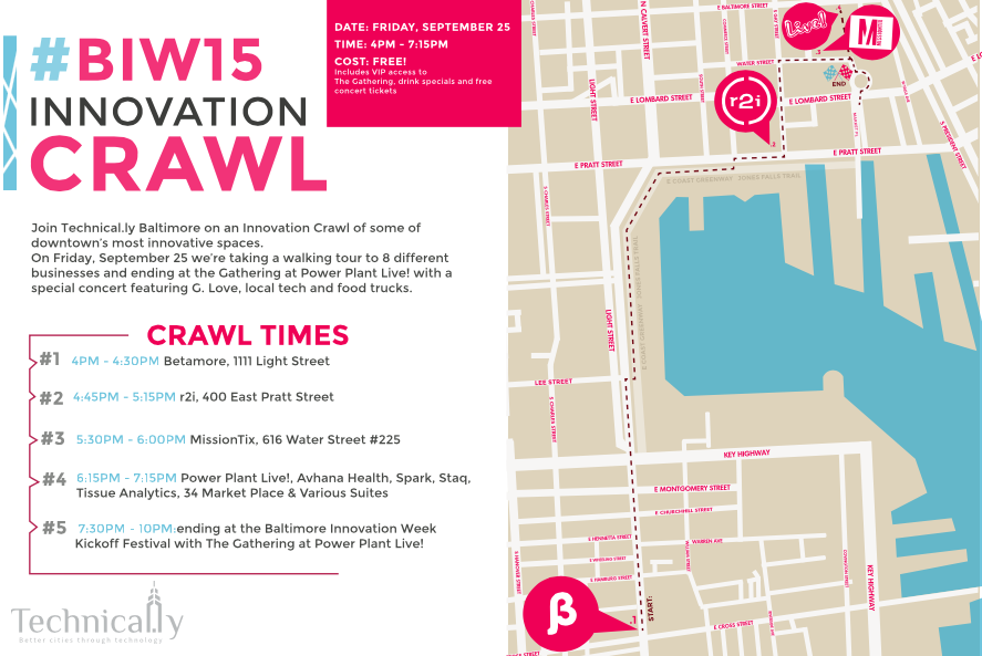 Find the Innovation Crawl map in this year’s BIW print magazine.