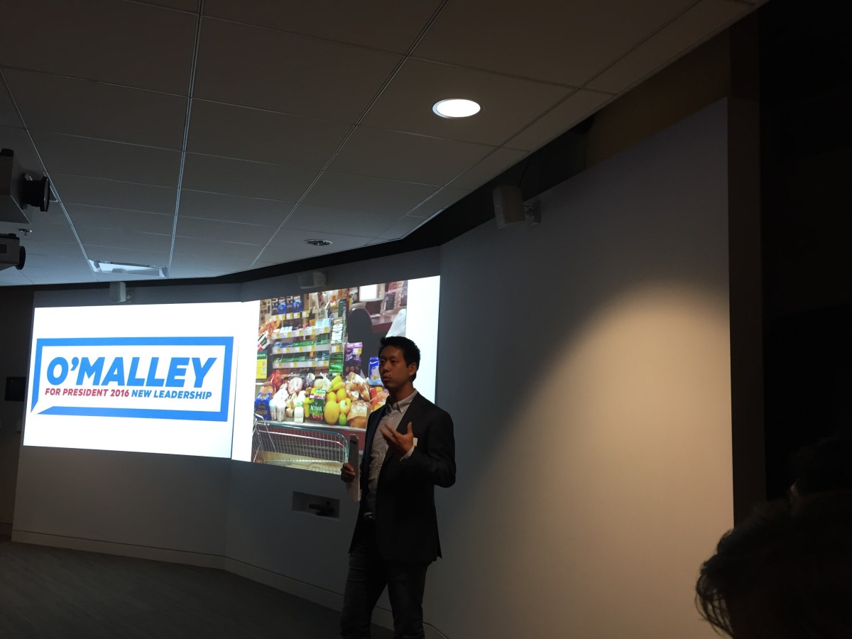 Jimmy Chen, founder and CEO of Propel, during his winning pitch.