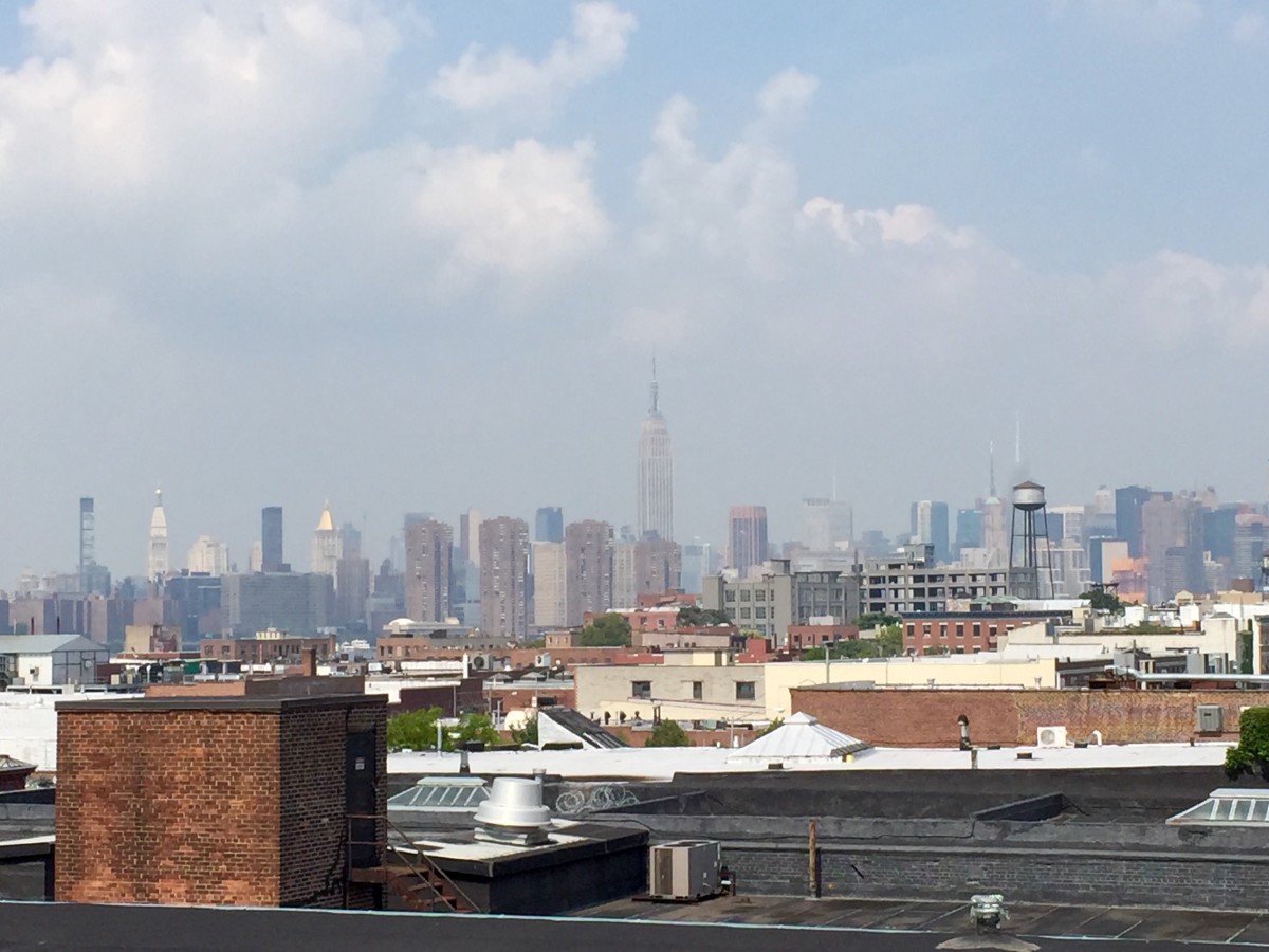 The view from a Bushwick rooftop.