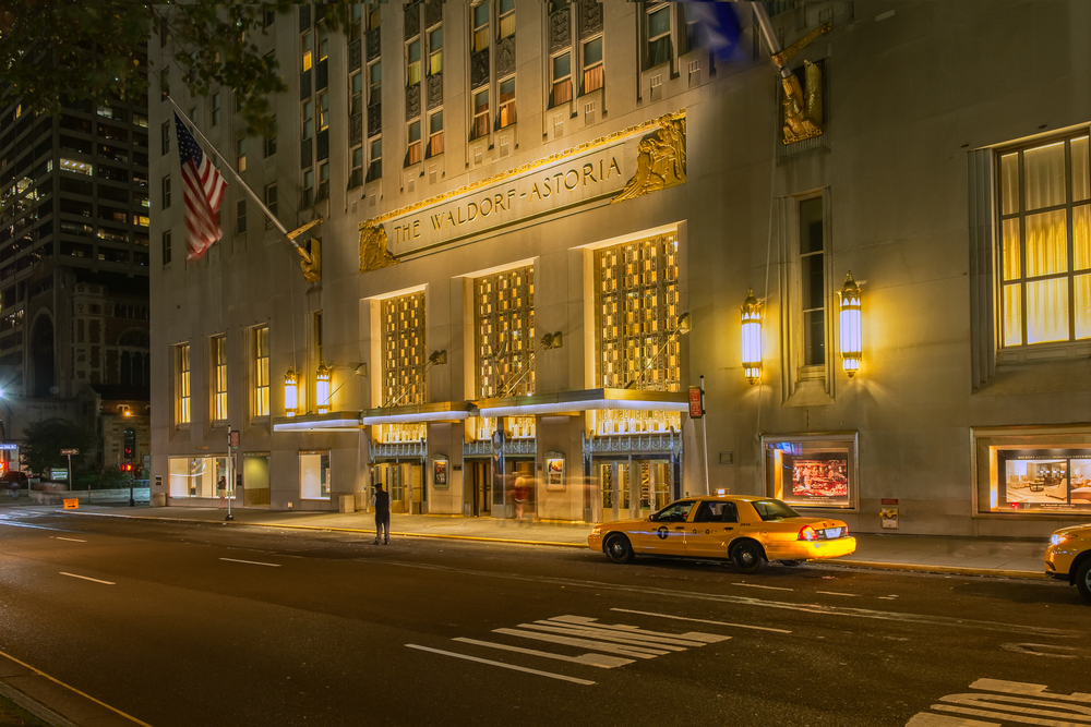 The Waldorf Astoria in Manhattan, where the Pennsylvania Society gala is held each year.