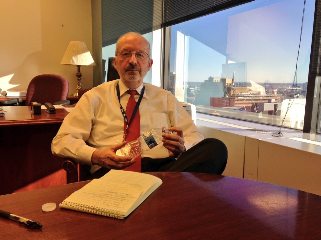 Charlie Brennan, the city’s Chief Information Officer, in his new office.
