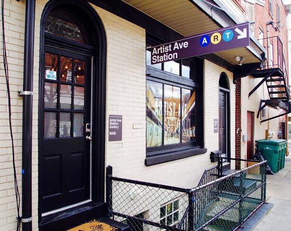 Streetview of Artist Ave Station. (We dig the signage.)