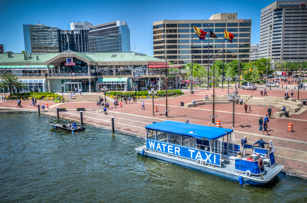 Baltimore’s Water Taxi at Inner Harbor.