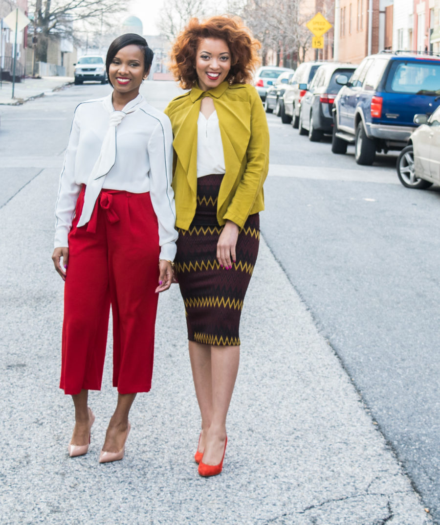(L to R) National Association of Mom Entrepreneurs (NAME) cofounders Tammira Lucas and Jasmine Simms.