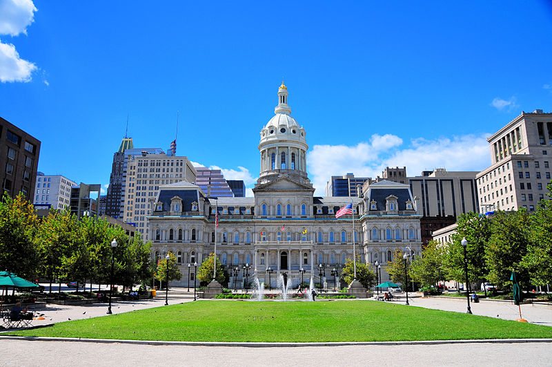 Baltimore City Hall. (Photo via Wikimedia Commons)