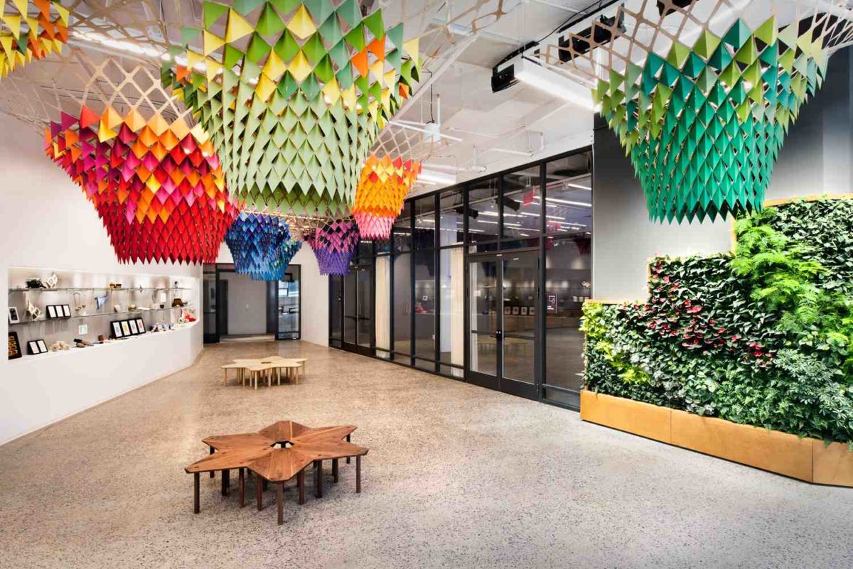 Inside Etsy’s 200,000-square-foot headquarters in Dumbo. 