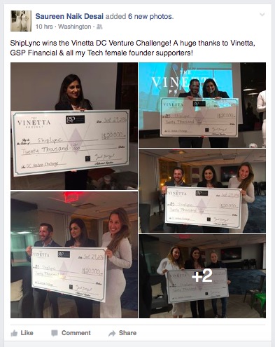ShipLync won the Vinetta Project $20K challenge. (Screenshot)