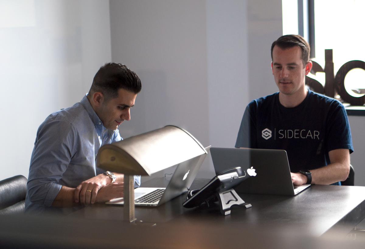 CEO Andre Golsorkhi and COO Steve Tutelman at Sidecar Q. (Courtesy photo)