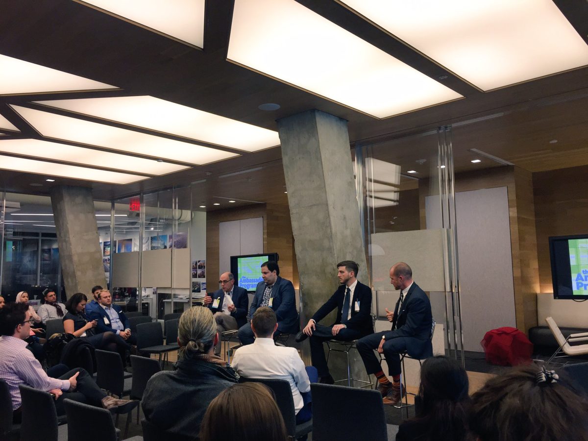 At a Gensler panel in 2016.