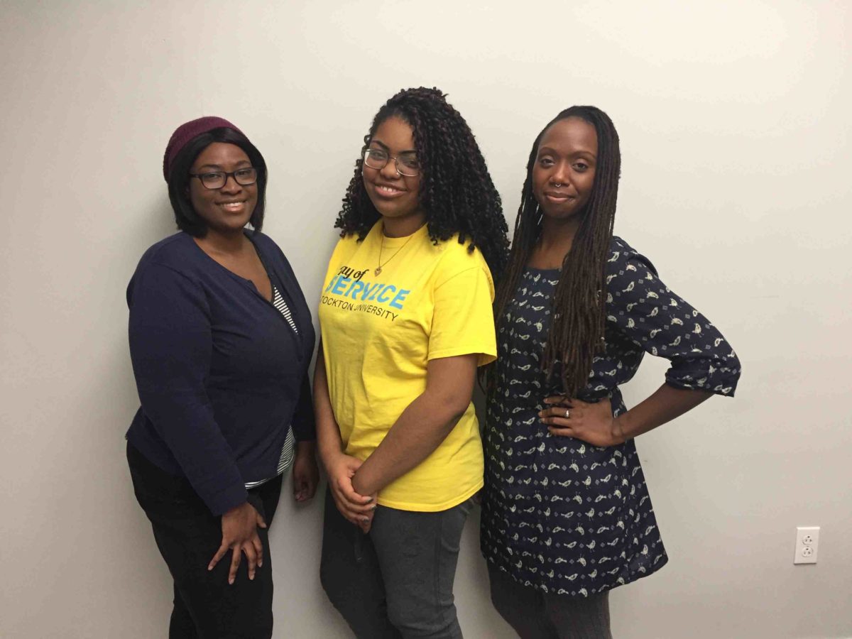 The Interactive Mechanics fellows (left to right) Candace Worthen, Madilynn Whittle and Ebonie Butler.