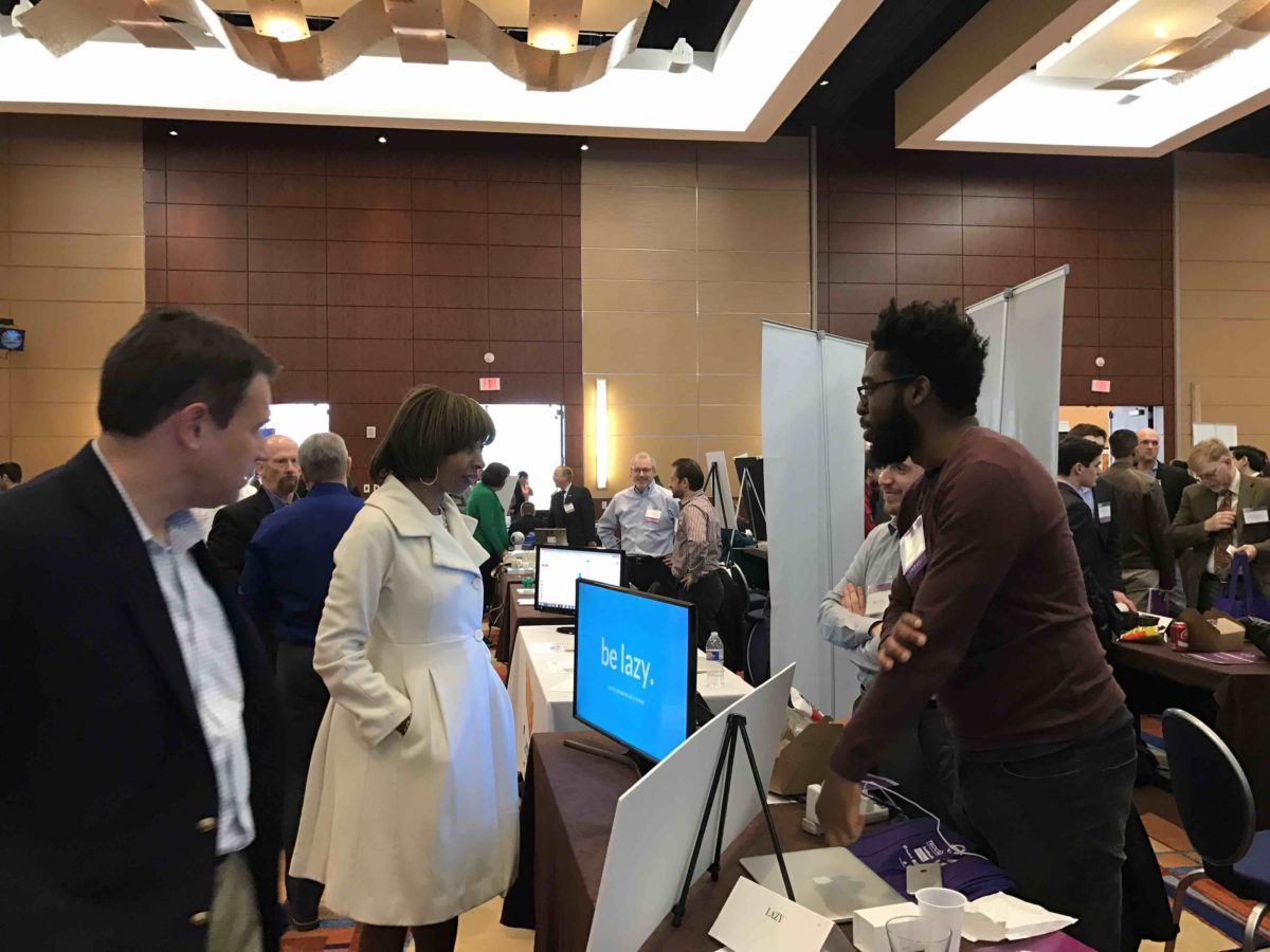 Mayor-elect Catherine Pugh talked to founders at the 2016 TEDCO Entrepreneur Expo.