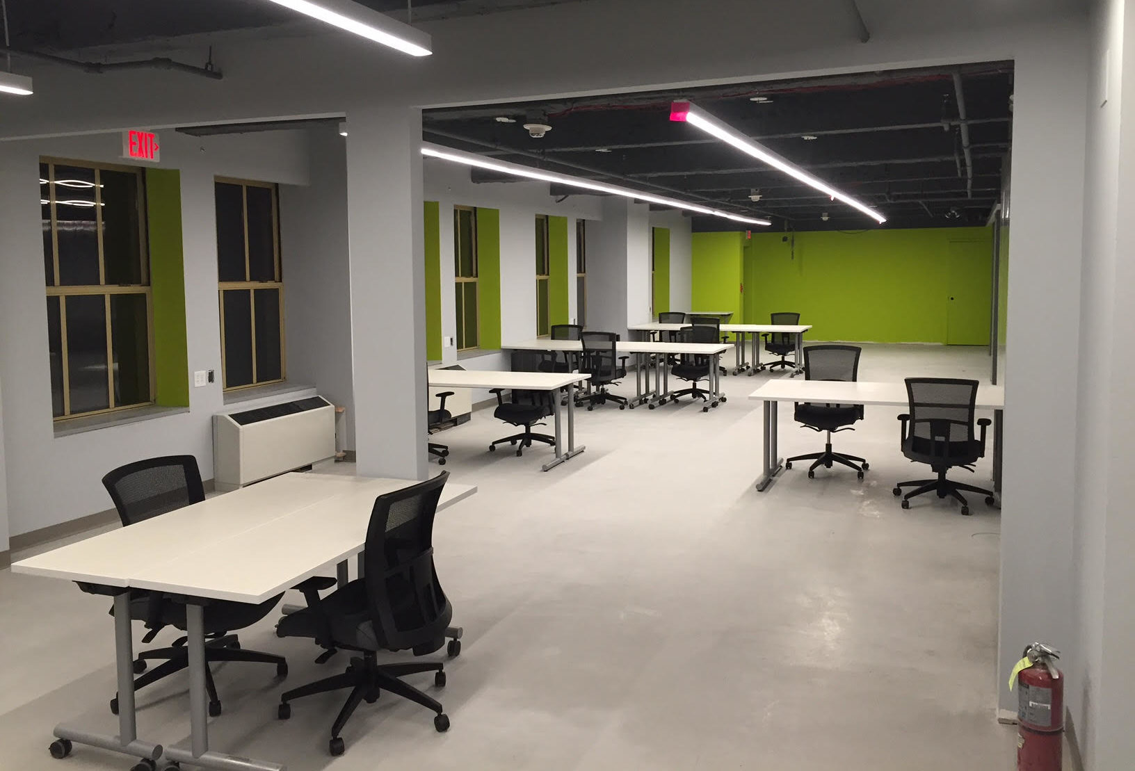 The new space had a soft open on Monday.