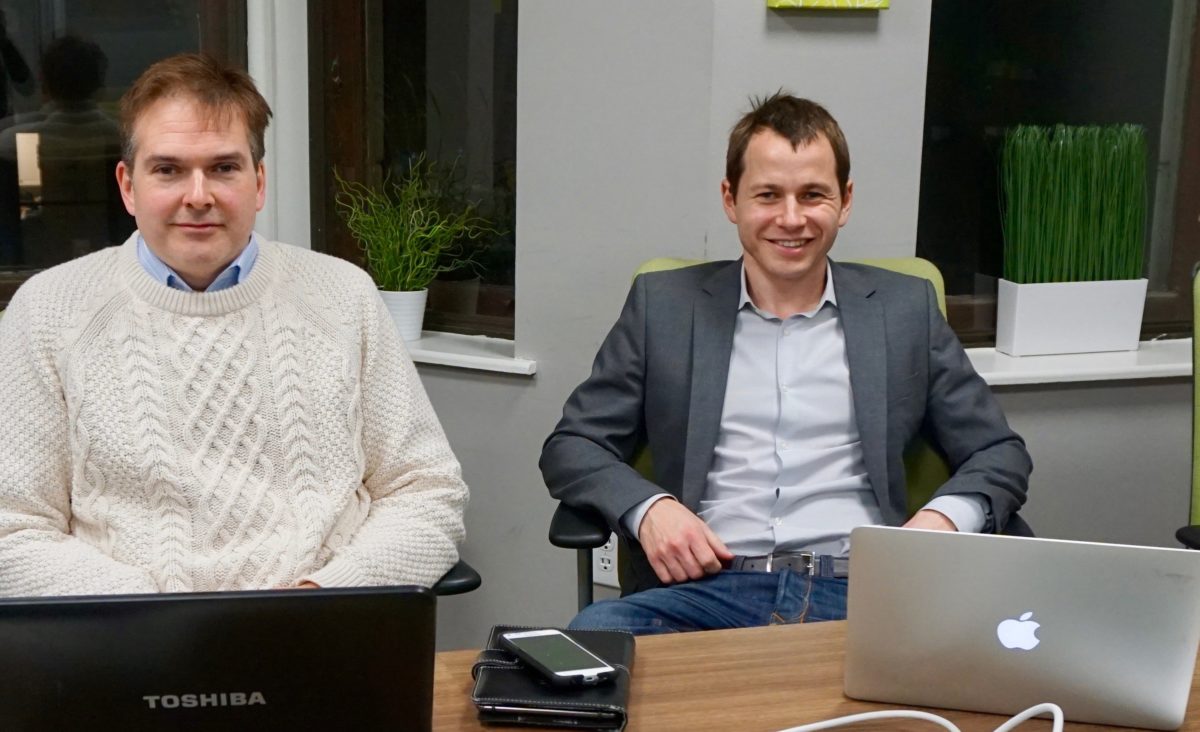 Docketwise cofounders James Pittman (left) and Jeremy Peskin.