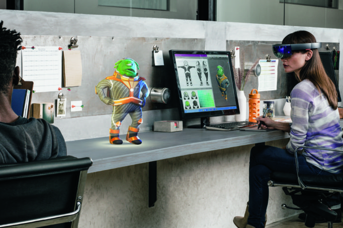 The HoloLens is Microsoft’s take on mixed reality hardware.