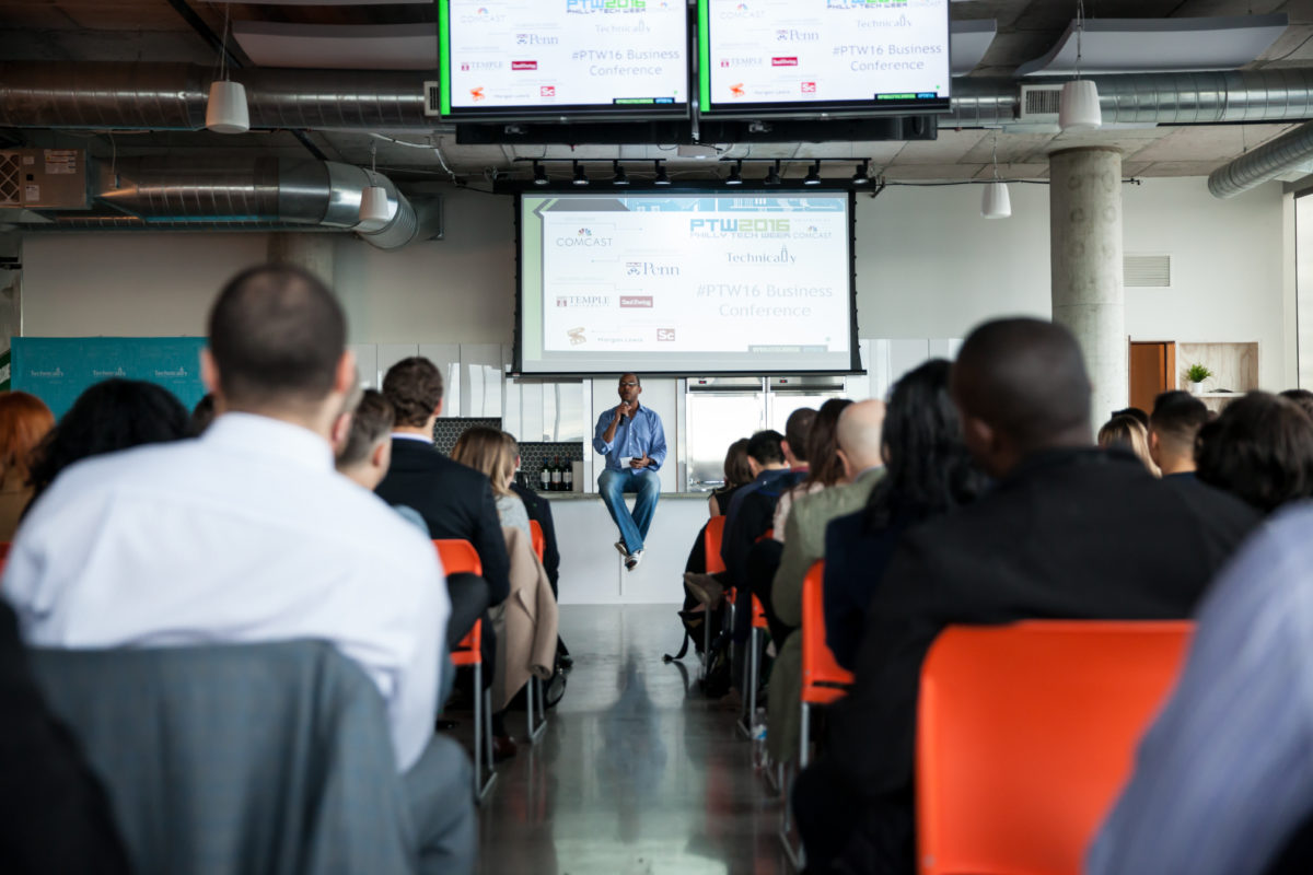 Seer Interactive founder Wil Reynolds speaks at Philly Tech Week 2016 presented by Comcast.