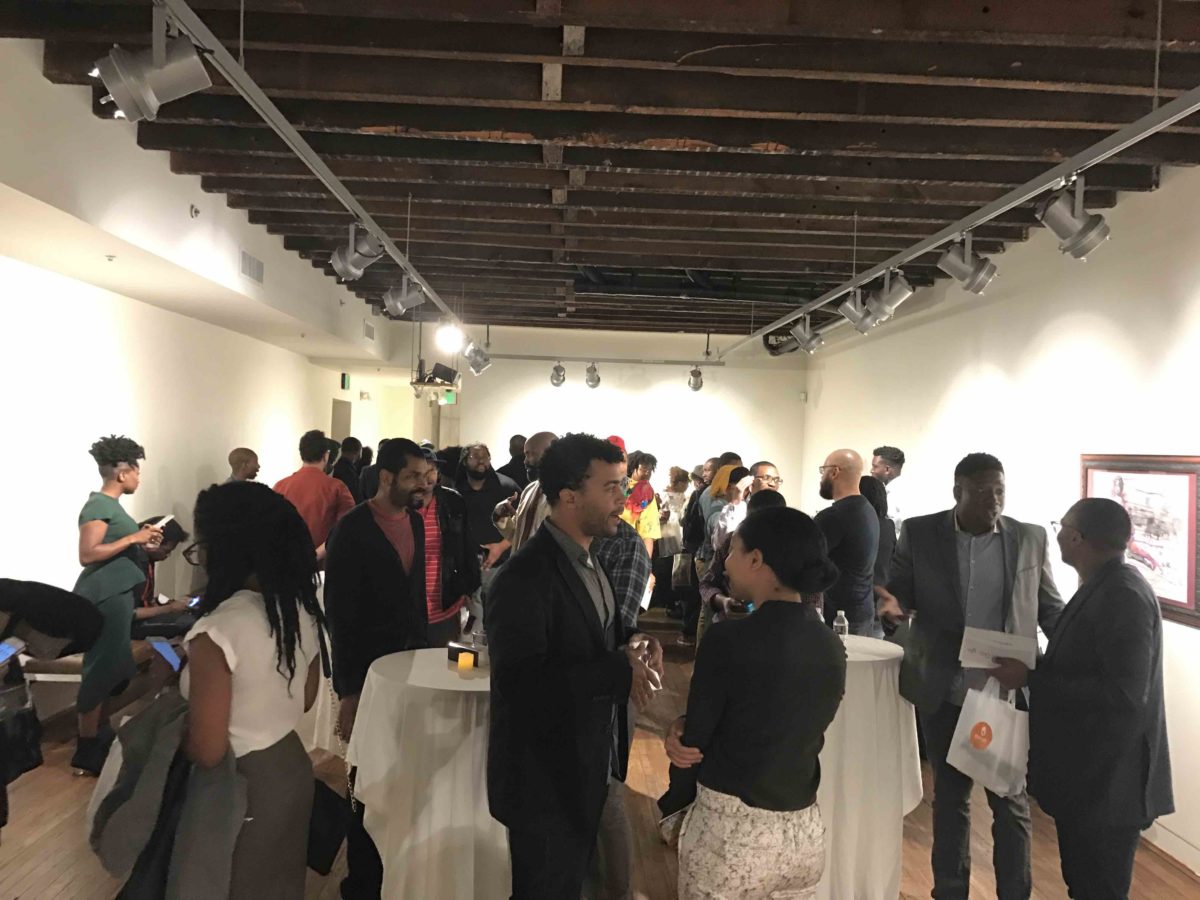 Founders mingle at Eubie Blake Cultural Center for Brioxy’s Black Tech Mixer, 2017.
