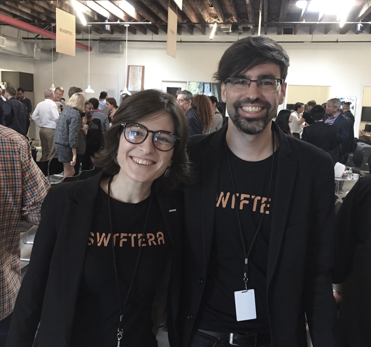 Swiftera founders Ignasi Lluch and Hripsime Matevosyan. (Photo by Tyler Woods)