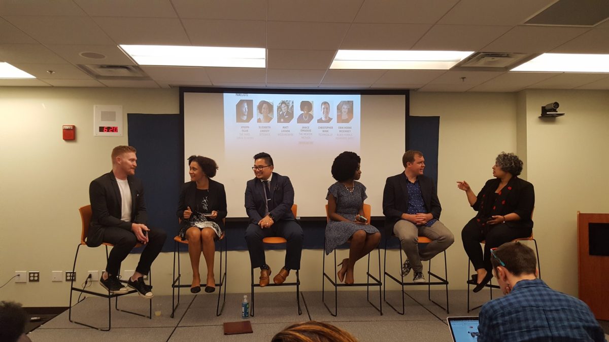Discussing diversity and inclusion in tech at a DC Startup Week 2017 panel.