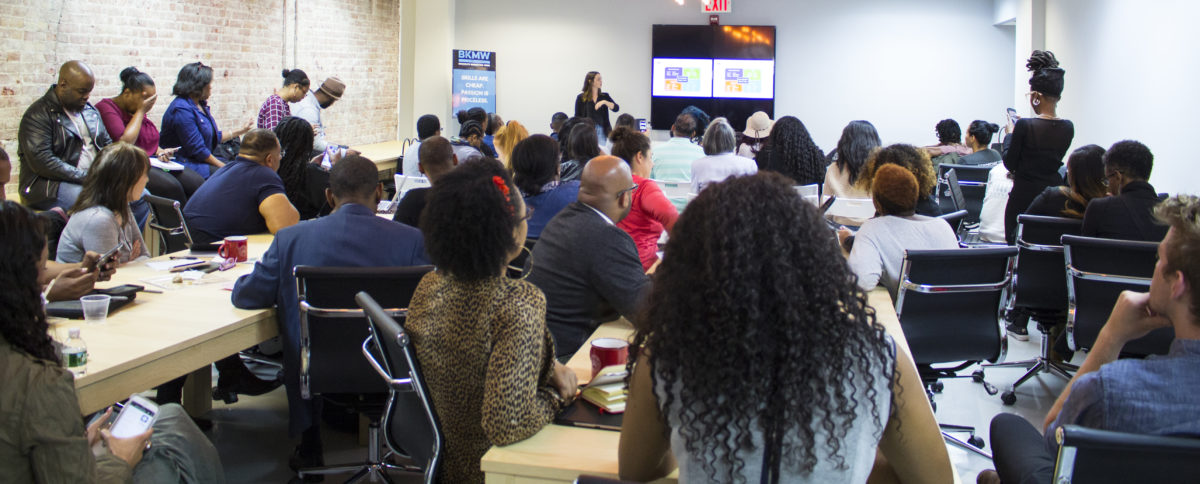 Attendees of Brooklyn Marketing Week gathered at Downtown Brooklyn’s CoLab-Factory.