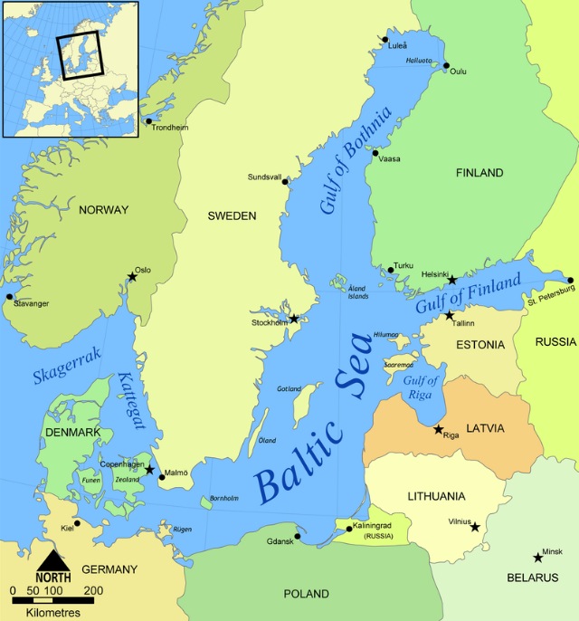 A view of Northern Europe. (Image via Wikimedia)
