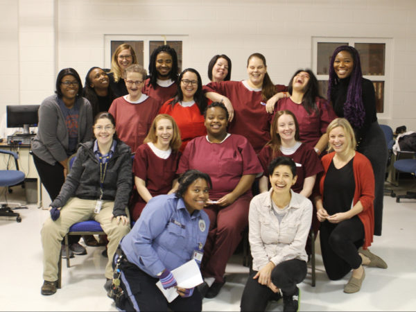 Students and teachers at Baylor Women's Correctional Institution. (Photo courtesy of Girl Develop It)
