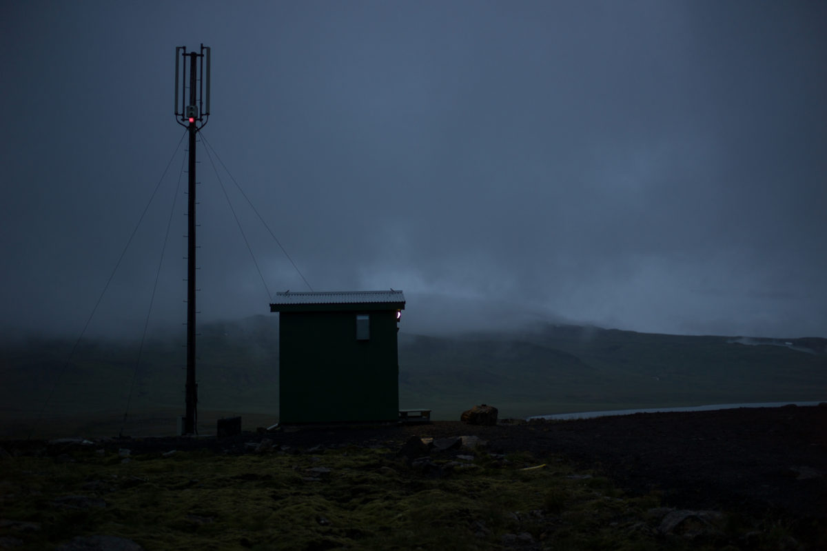 A communications shack in Iceland.