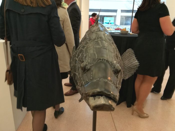 William Spiker fish sculpture. (Photo by Holly Quinn)