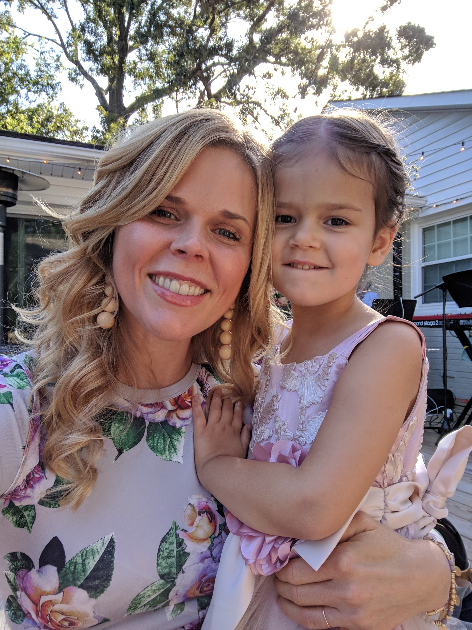 Upift founder Kari Clark with her daughter Chloe in 2018.