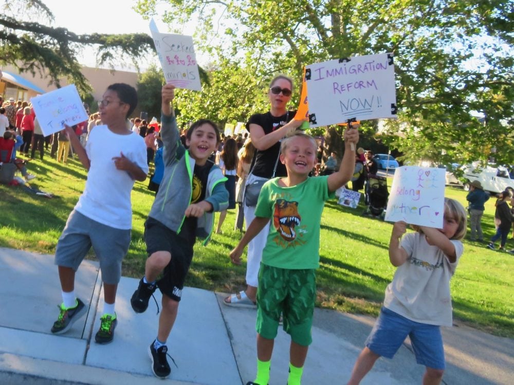 A Families Belong Together rally in San Rafael, Calif., on June 20, 2018.