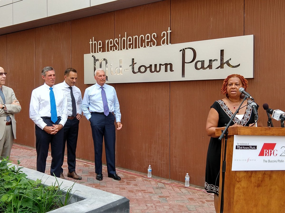 Wilmington City Council President Hanifa Shabazz speaks at the site’s opening.