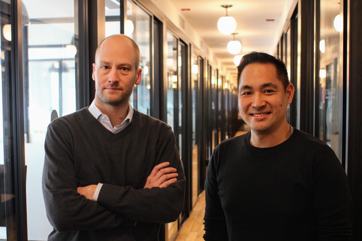 GetUpside CEO Alex Kinnier and COO Wayne Lin.