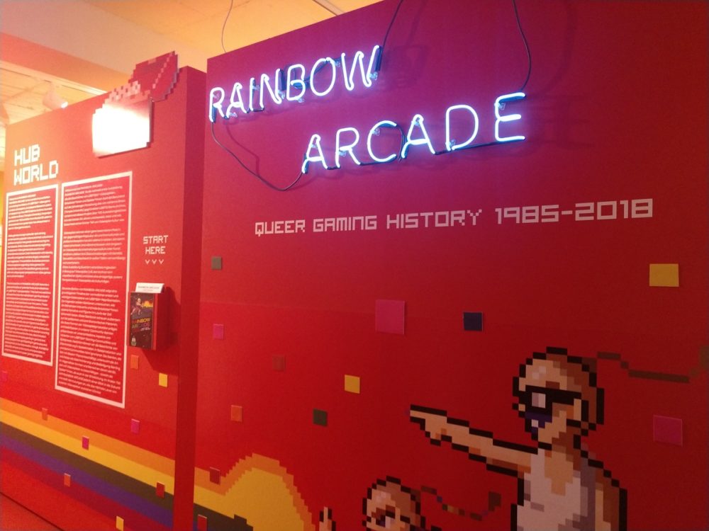 The entrance to the Rainbow Arcade.