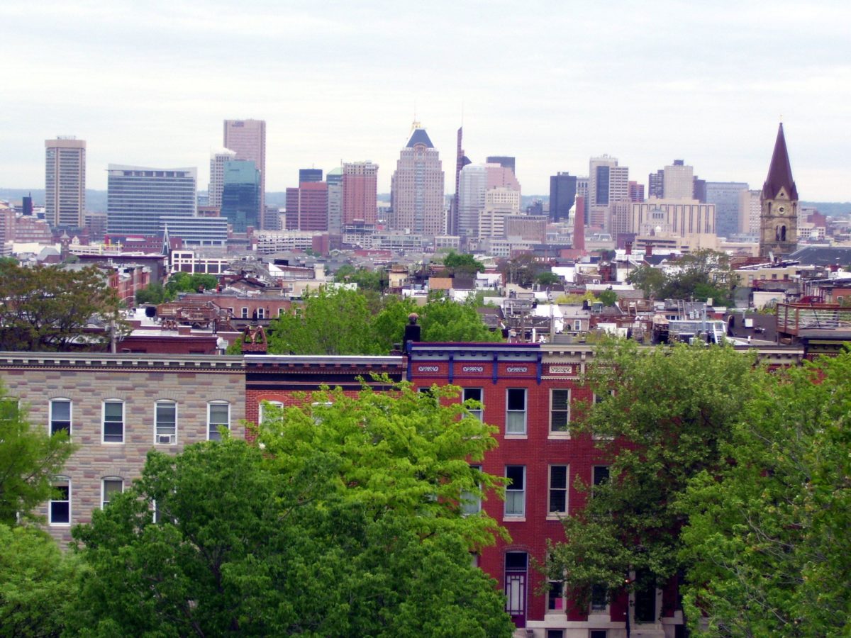 The Baltimore skyline.