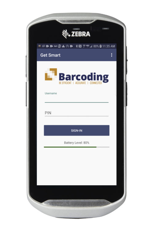 Get Smart on a mobile device. (Photo courtesy of Barcoding)