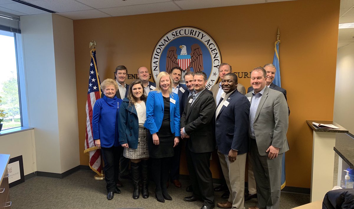 Georgia’s cyber delegation toured NSA on Feb. 19, 2019.